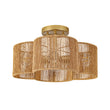 Load image into Gallery viewer, Farmhouze Light-Farmhouse Coastal Woven Rope Quatrefoil Scalloped Ceiling Light-Ceiling Light-13.8 in-
