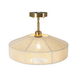 Load image into Gallery viewer, Farmhouze Light-Farmhouse Coastal Woven Rope Round Cage Semi Flush Mount-Ceiling Light-Ivory String-
