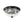 Load image into Gallery viewer, Farmhouze Light - Farmhouse Cracked Textured Glass Round Flush Mount Light - Ceiling Light - Black - 
