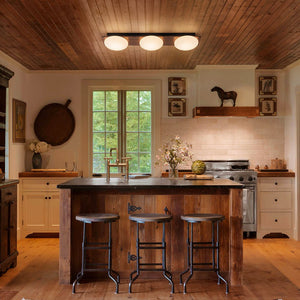 Farmhouze Light - Farmhouse Dimmable LED Linear Flush Mount Ceiling Light - Chandelier - 3 - Light - 