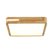 Load image into Gallery viewer, Farmhouze Light - Farmhouse Dimmable LED Square Wooden Flush Mount Ceiling Light - Ceiling Light - 15 in - 
