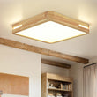 Load image into Gallery viewer, Farmhouze Light - Farmhouse Dimmable LED Square Wooden Flush Mount Ceiling Light - Ceiling Light - 15 in - 
