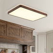 Load image into Gallery viewer, Farmhouze Light - Farmhouse Dimmable LED Walnut Wood Rectangle Ceiling Light - Ceiling Light - 24.4 In (Back Order) - 
