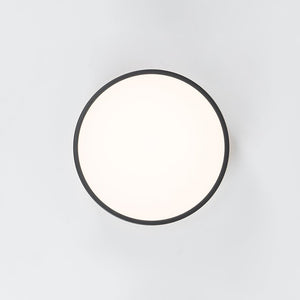 Farmhouze Light - Farmhouse Dimmable Wooden Round Flush Mount Ceiling Light - Ceiling Light - Black - 11 in - 