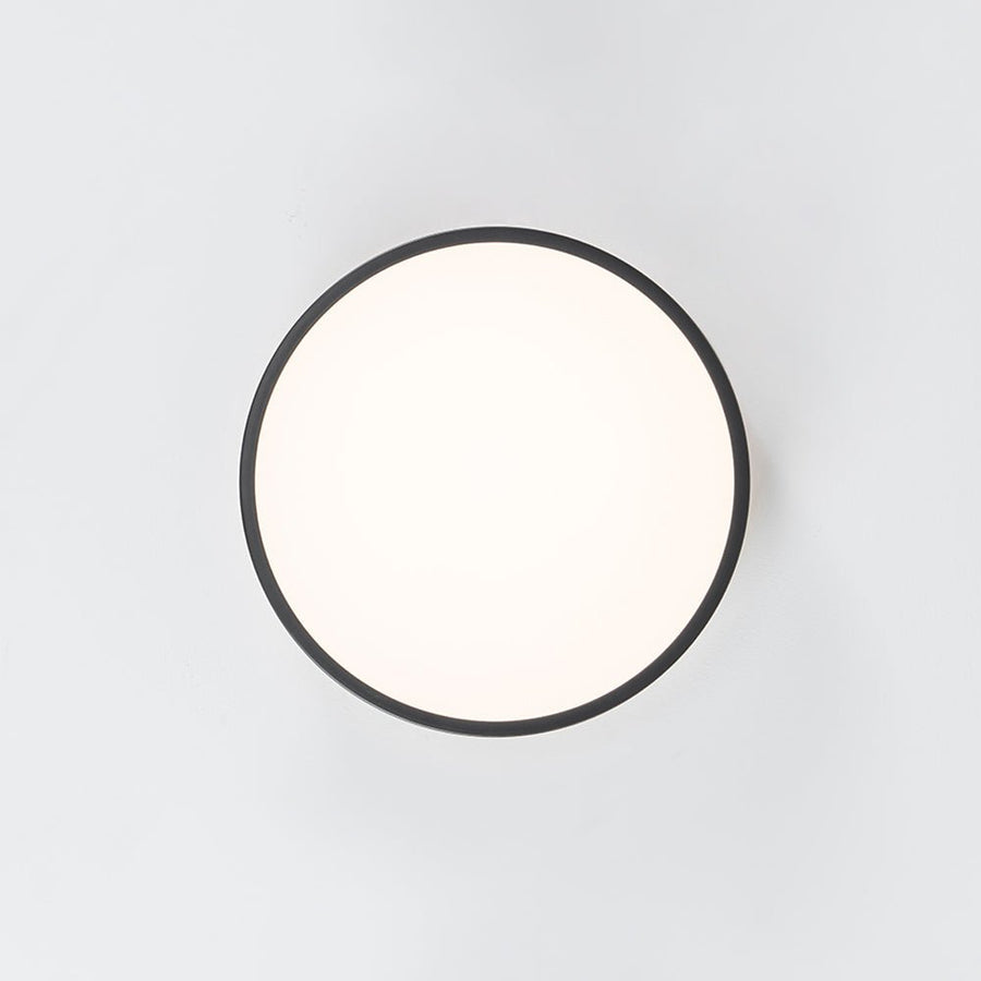 Farmhouze Light - Farmhouse Dimmable Wooden Round Flush Mount Ceiling Light - Ceiling Light - Black - 11 in - 