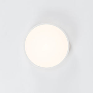 Farmhouze Light - Farmhouse Dimmable Wooden Round Flush Mount Ceiling Light - Ceiling Light - White - 11 in - 