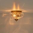 Load image into Gallery viewer, Farmhouze Light - Farmhouse Glass Flush Mount Ceiling Light - Ceiling Light - Gold/Clear Glass - 2 Packs - 

