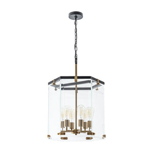 Farmhouze Light - Farmhouse Manor 6 - Light Clear Glass Cage Chandelier - Chandelier - 6 - Light - 