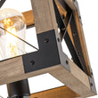 Load image into Gallery viewer, Farmhouze Light-Farmhouse Rectangle Wood Cage Semi Flush Kitchen Island Light-Ceiling Light-5-Light-
