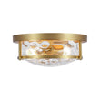Load image into Gallery viewer, Farmhouze Light-Farmhouse Round Hammered Glass Semi Flush Mount Light-Ceiling Light-Oil-Rubbed Bronze-
