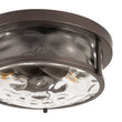 Load image into Gallery viewer, Farmhouze Light-Farmhouse Round Hammered Glass Semi Flush Mount Light-Ceiling Light-Oil-Rubbed Bronze-
