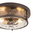Load image into Gallery viewer, Farmhouze Light-Farmhouse Round Hammered Glass Semi Flush Mount Light-Ceiling Light-Oil-Rubbed Bronze-
