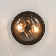 Load image into Gallery viewer, Farmhouze Light-Farmhouse Round Hammered Glass Semi Flush Mount Light-Ceiling Light-Oil-Rubbed Bronze-
