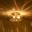 Load image into Gallery viewer, Farmhouze Light-Farmhouse Round Wide Clear Water Glass Ceiling Light-Ceiling Light-Brass-
