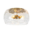 Load image into Gallery viewer, Farmhouze Light-Farmhouse Round Wide Clear Water Glass Ceiling Light-Ceiling Light-Brass-
