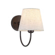 Load image into Gallery viewer, Farmhouze Light-Farmhouse Single Linen Conical Goose Arm Vanity Wall Light-Wall Sconce-2 Packs-
