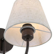 Load image into Gallery viewer, Farmhouze Light-Farmhouse Single Linen Conical Goose Arm Vanity Wall Light-Wall Sconce-2 Packs-

