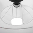 Load image into Gallery viewer, Farmhouze Light - Farmhouse Tiered Linen Flat Cone Cage Semi Flush Mount - Ceiling Light - White Linen - 
