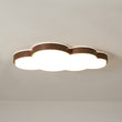 Load image into Gallery viewer, Farmhouze Light - Farmhouse Walnut Cloud Dimmable LED Kids Flush Mount Light - Ceiling Light - Walnut - 
