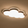 Load image into Gallery viewer, Farmhouze Light - Farmhouse Walnut Cloud Dimmable LED Kids Flush Mount Light - Ceiling Light - Walnut - 
