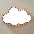 Load image into Gallery viewer, Farmhouze Light - Farmhouse Walnut Cloud Dimmable LED Kids Flush Mount Light - Ceiling Light - Walnut - 
