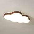 Load image into Gallery viewer, Farmhouze Light - Farmhouse Walnut Cloud Dimmable LED Kids Flush Mount Light - Ceiling Light - Walnut - 
