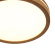 Load image into Gallery viewer, Farmhouze Light-Farmhouse Walnut Dimmable LED Round Flush Mount Light-Ceiling Light-15.7 in-

