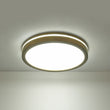 Load image into Gallery viewer, Farmhouze Light-Farmhouse Walnut Dimmable LED Round Flush Mount Light-Ceiling Light-15.7 in-
