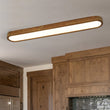 Load image into Gallery viewer, Farmhouze Light-Farmhouse Walnut Wooden Dimmable LED Long Oval Ceiling Light-Ceiling Light-37.4 in-
