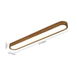 Load image into Gallery viewer, Farmhouze Light-Farmhouse Walnut Wooden Dimmable LED Long Oval Ceiling Light-Ceiling Light-37.4 in-
