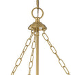 Load image into Gallery viewer, Farmhouze Light-French Country Candle Style Reeded Glass Bell Cage Ceiling Light-Ceiling Light-Brass-
