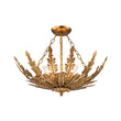 Load image into Gallery viewer, Farmhouze Light-French Country Gilde Gold Metal Botanical Cage Ceiling Light-Ceiling Light-Antique Gold-
