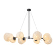 Load image into Gallery viewer, Farmhouze Light - French Country Milky Misty Glass Bubble Island Chandelier - Chandelier - Black (Back Order) - 
