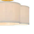 Load image into Gallery viewer, Farmhouze Light-French Country Quatrefoil Scalloped Fabric Ceiling Light-Ceiling Light-13.8 in-

