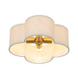 Load image into Gallery viewer, Farmhouze Light-French Country Quatrefoil Scalloped Fabric Ceiling Light-Ceiling Light-13.8 in-
