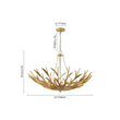 Load image into Gallery viewer, Farmhouze Light - French Farmhouse 6 - Light Brass Branching Round Basin Chandelier - Chandelier - Gold - 
