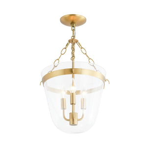 Farmhouze Light - French Farmhouse Candle Style Glass Bell Cage Ceiling Light - Ceiling Light - Black - 