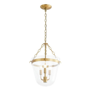 Farmhouze Light - French Farmhouse Candle Style Glass Bell Cage Ceiling Light - Ceiling Light - Black - 
