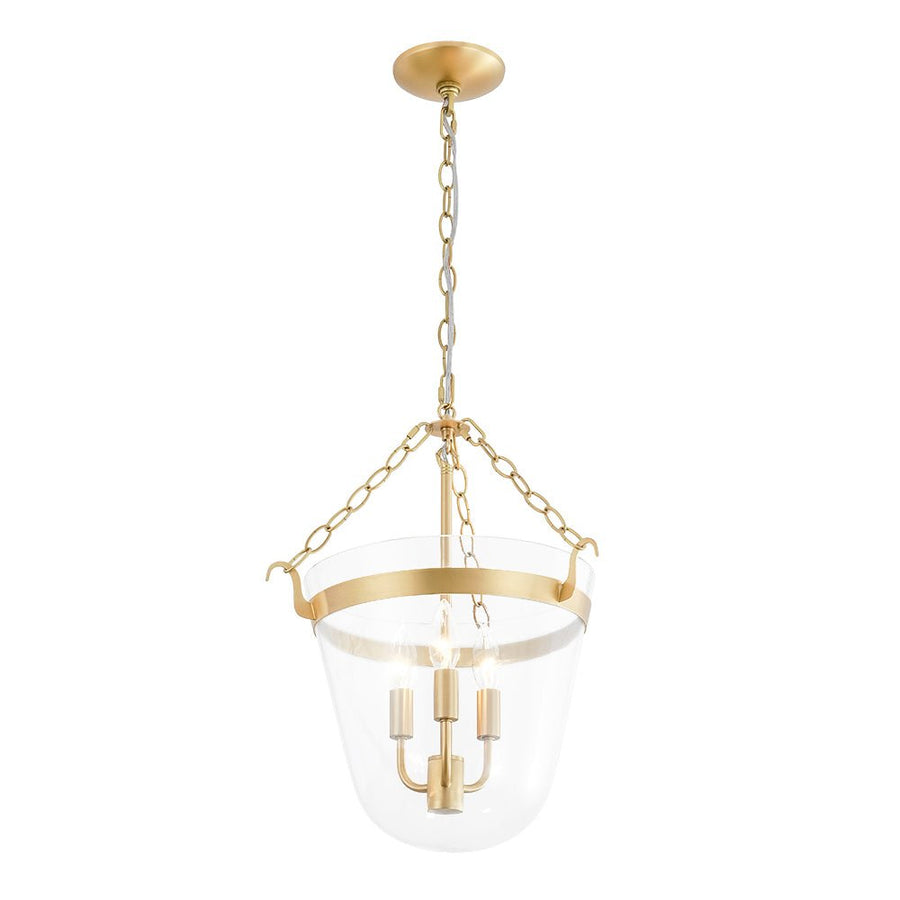 Farmhouze Light - French Farmhouse Candle Style Glass Bell Cage Ceiling Light - Ceiling Light - Black - 