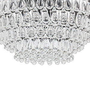 Farmhouze Light - French Farmhouse Round Tiered Crystal Accented Chandelier - Chandelier - 23in - 