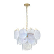 Load image into Gallery viewer, Farmhouze Light - French Luxury Opal Swirl Glass Round Tiered Chandelier - Chandelier - 20 in - 
