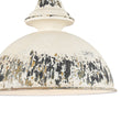 Load image into Gallery viewer, Farmhouze Light-French Vintage 1-Light Weathered Metal Dome Kitchen Pendant-Pendant-Black-
