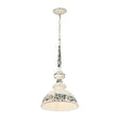 Load image into Gallery viewer, Farmhouze Light-French Vintage 1-Light Weathered Metal Dome Kitchen Pendant-Pendant-Black-
