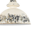 Load image into Gallery viewer, Farmhouze Light-French Vintage 1-Light Weathered Metal Dome Kitchen Pendant-Pendant-Black-
