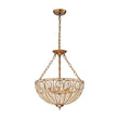 Load image into Gallery viewer, Farmhouze Light - French Vintage Bronze Crystal Large Bowl Cage Chandelier - Ceiling Light - 17.7 in - 
