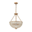 Load image into Gallery viewer, Farmhouze Light - French Vintage Bronze Crystal Large Bowl Cage Chandelier - Ceiling Light - 17.7 in - 
