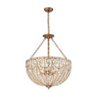 Load image into Gallery viewer, Farmhouze Light - French Vintage Bronze Crystal Large Bowl Cage Chandelier - Ceiling Light - 23.6 in - 
