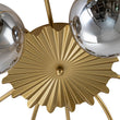 Load image into Gallery viewer, Farmhouze Light - Glam 12 - Light Round Sputnik Glass Globe Bubble Semi Flush - Chandelier - Amber Glass - 
