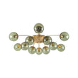 Load image into Gallery viewer, Farmhouze Light-Glam 12-Light Round Sputnik Glass Globe Bubble Semi Flush-Chandelier-Moss Green Glass-
