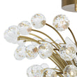 Load image into Gallery viewer, Farmhouze Light-Glam 4-Light Brass Faceted Crystal Sunburst Flush Mount-Chandelier-Brass-
